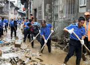 350名天元城管人转战三门镇灾后清淤  以路为家诠释城管为民精神