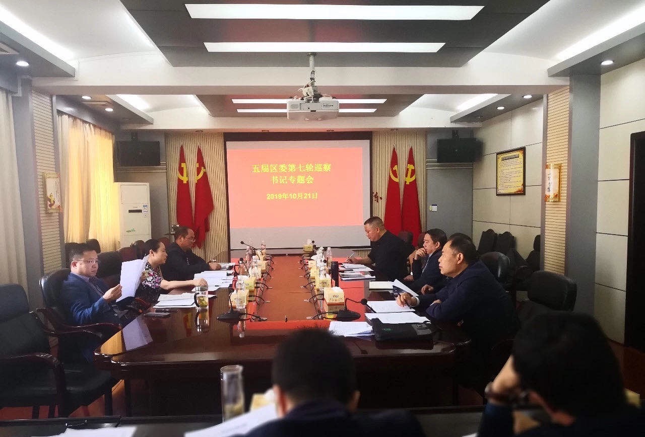 我区召开五届区委第七轮巡察书记专题会