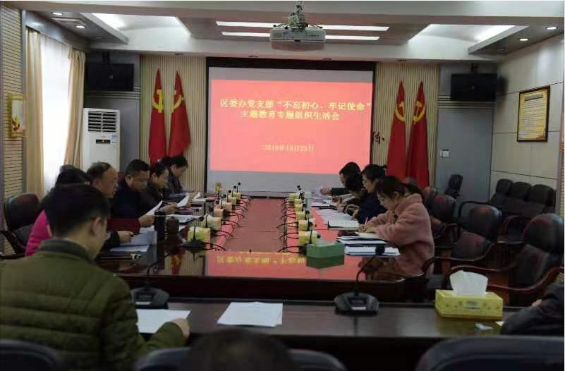 区委办党支部召开专题组织生活会