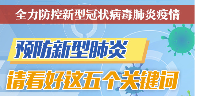 一图解读｜预防新型肺炎，请看好这五个关键词