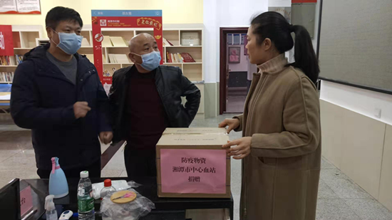 长塘社区：辖区单位捐赠防疫物资 众志成城携手抗“疫”