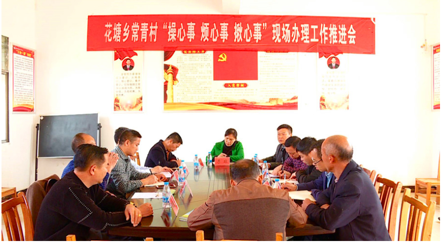 李琼到花塘乡常青村现场办公