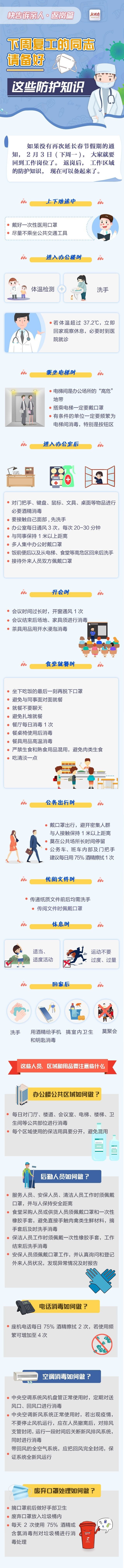 快告诉亲人·返岗篇丨下周复工的同志请备好这些防护知识