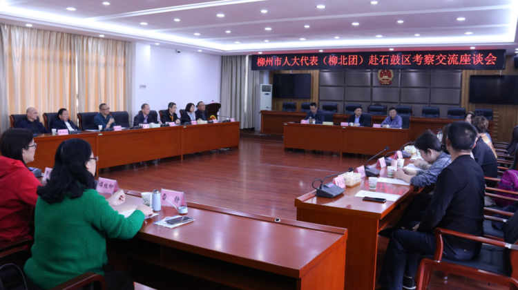 柳州市人大代表考察团赴石鼓区考察优化营商环境工作