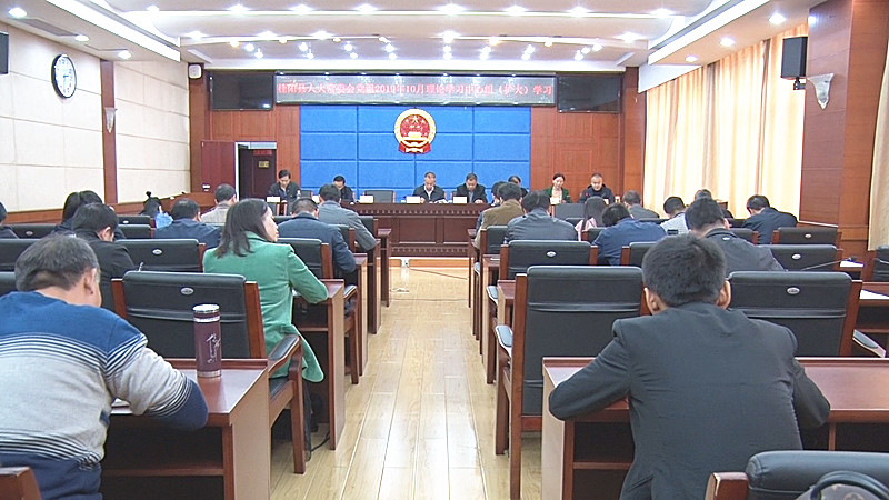 县人大常委会党组召开理论学习中心组（扩大）会议