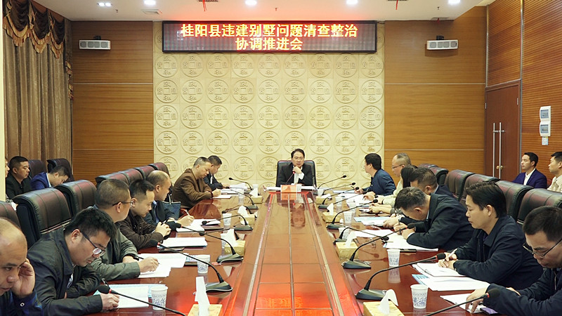 我县召开违建别墅问题清查整治协调推进会