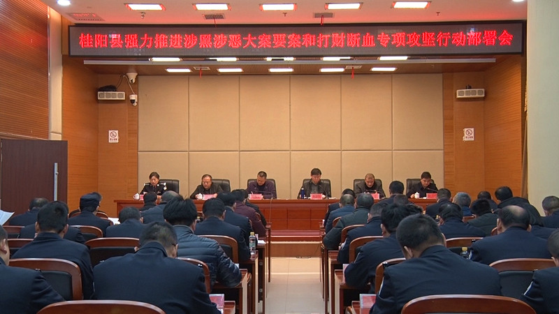 我县召开强力推进涉黑涉恶大案要案和打财断血专项攻坚行动部署会