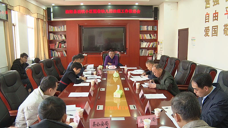 我县城镇小区配套幼儿园治理工作推进会召开
