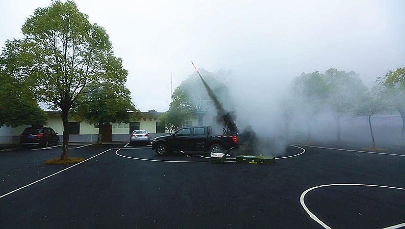 我县开展人工增雨补充城市饮水水源
