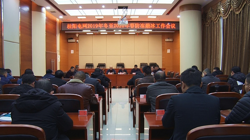 桂阳电网2019年冬至2020年春防冻融冰工作会议召开