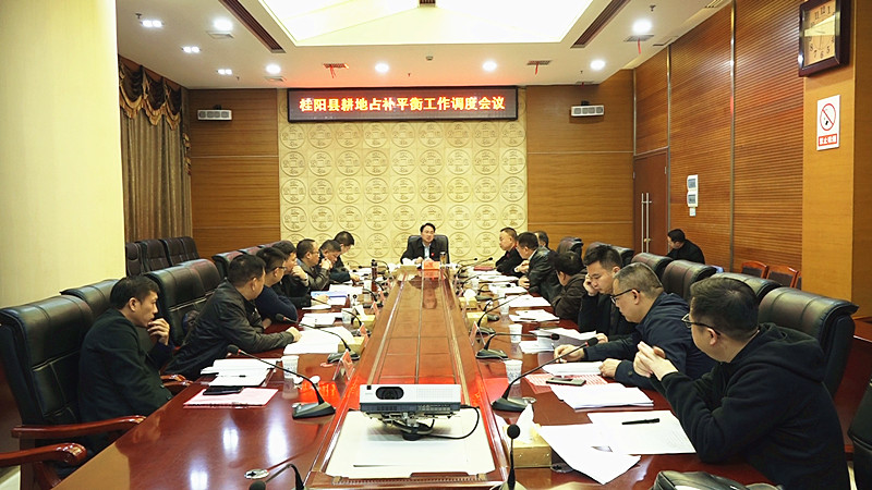 朱阳辉主持召开耕地占补平衡工作调度会