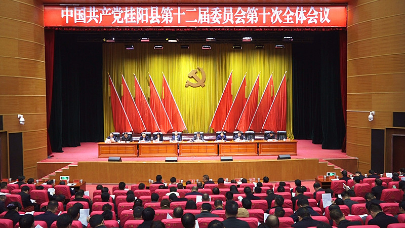 中共桂阳县第十二届委员会第十次全体会议召开