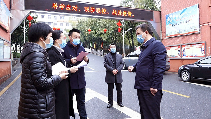 彭生智调研复工复产复学疫情防控工作：落实疫情防控重点措施  确保复工复产复学安全有序