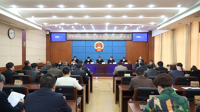 县第十七届人大常委会第29次会议召开