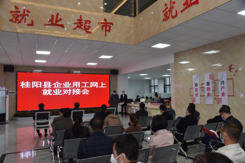 我县举办企业用工和网上就业对接会