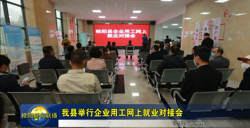 我县举行企业用工网上就业对接会