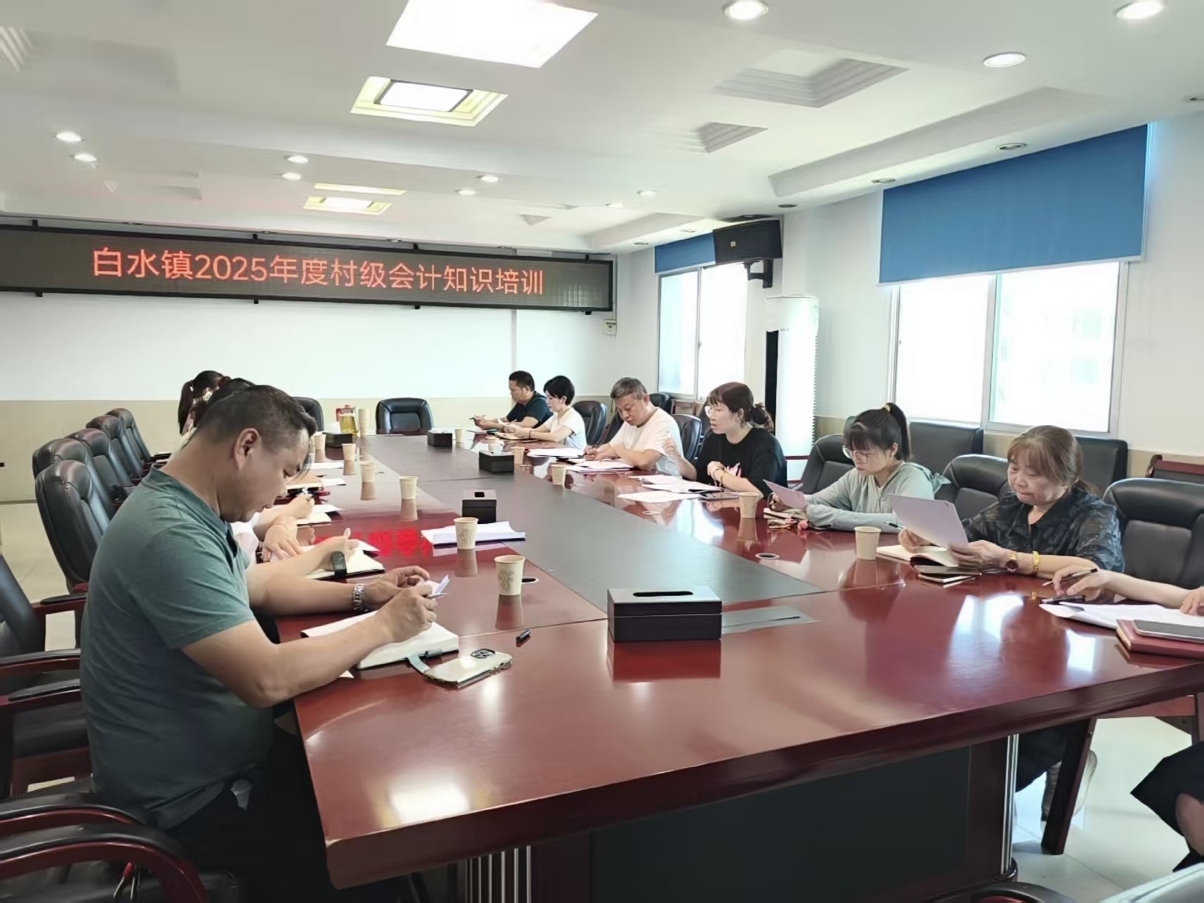 白水镇开展村级会计培训 筑牢乡村振兴“财务堤坝”