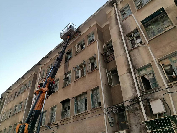 建设路社区开展安全隐患排查工作