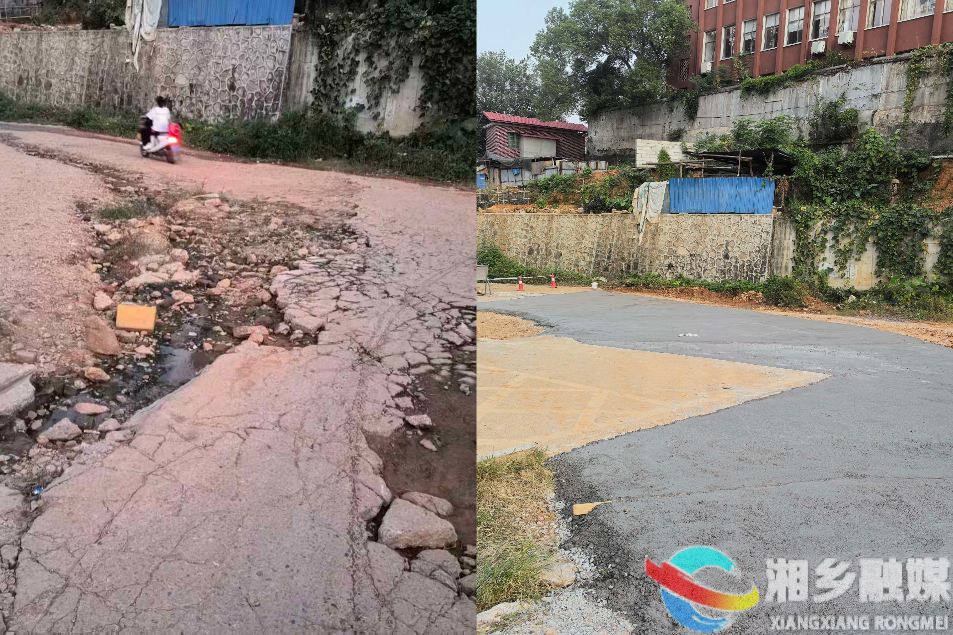 [新湘路街道]清理碎石沙土  铺就“平安上学路”