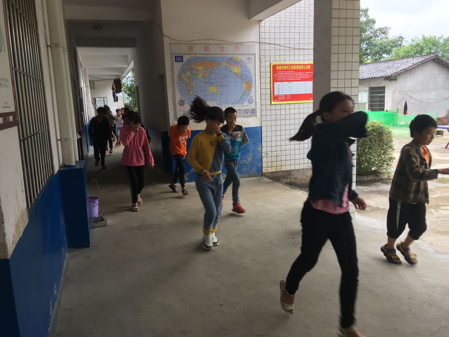 沙塘乡桑梓学校举行消防安全大演练