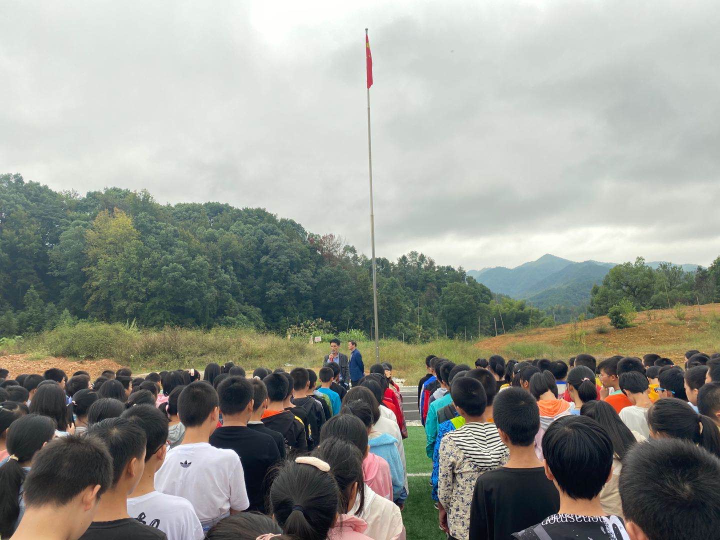 沙塘中学开展消防安全演练