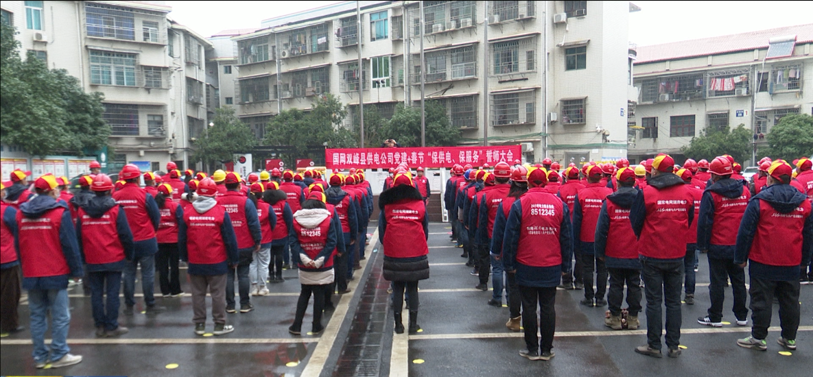 县供电公司举行“党建＋春节保供电、保服务”誓师大会