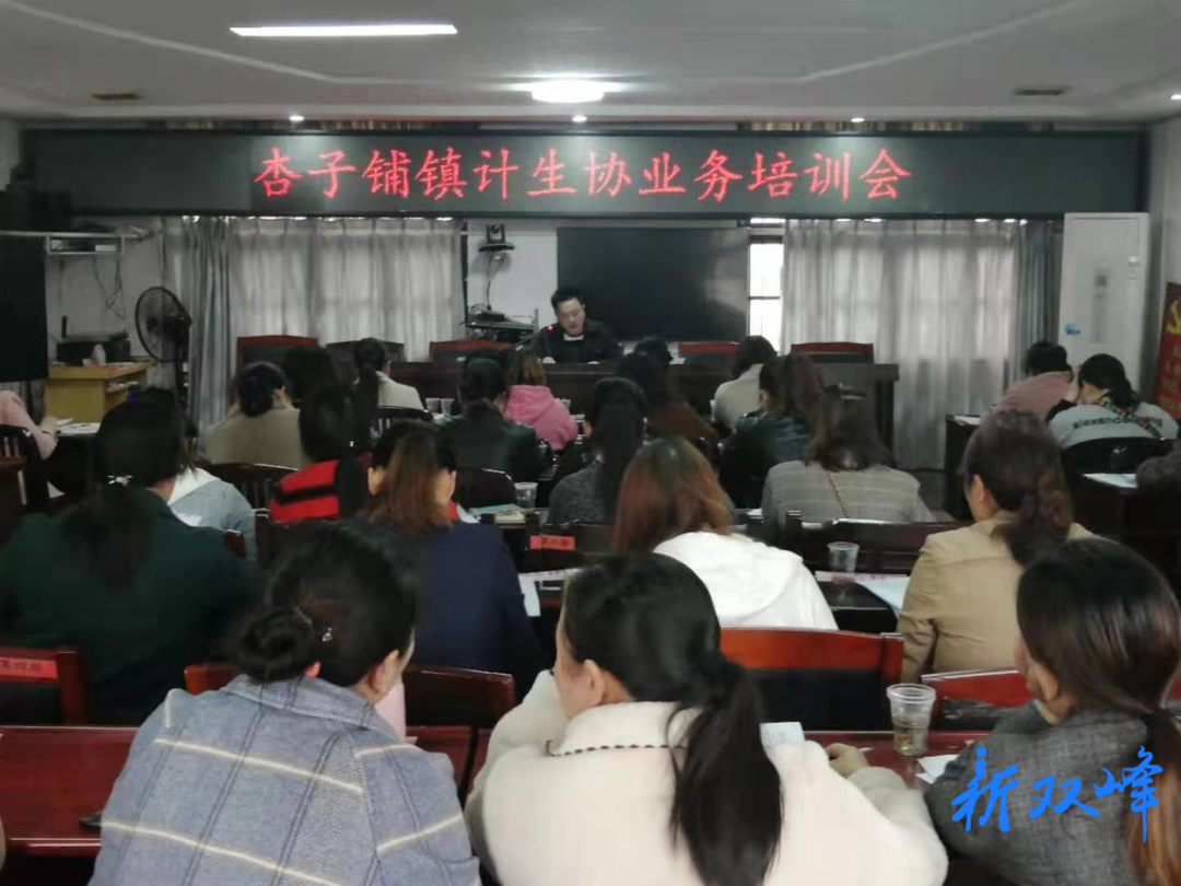 双峰县计生协组织业务知识培训