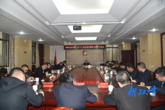 双峰法院党组召开教育整顿专题学习会议
