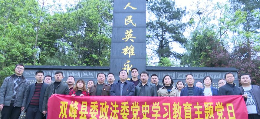 县委政法委开展党史学习教育主题党日活动