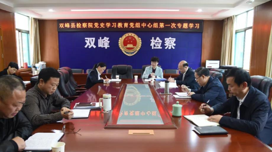 双峰县检察院党组理论学习中心组开展党史学习教育“学史明理”研讨会