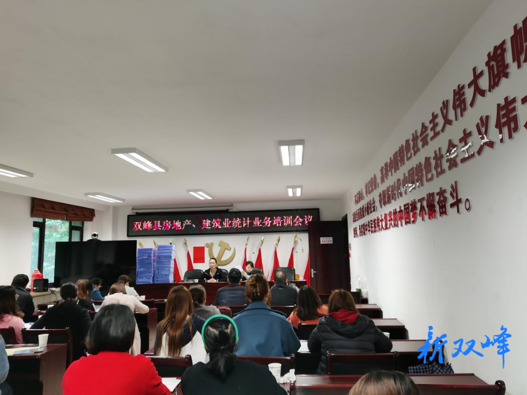 双峰：房地产和建筑业统计业务培训