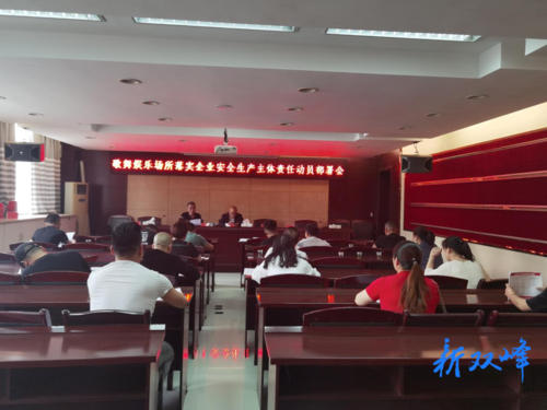 双峰县文旅广体局动员部署歌舞娱乐场所“落实企业安全生产主体责任”工作