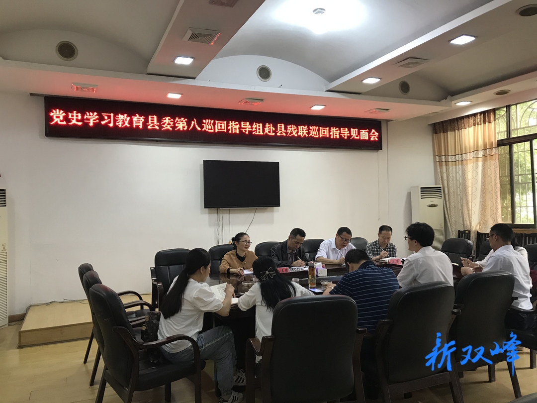 县委党史学习教育第八巡回指导组到县残联检查指导工作
