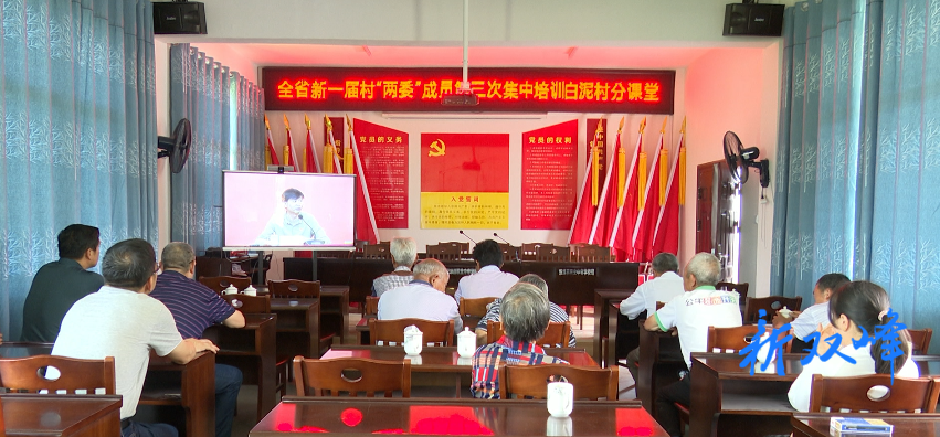 让党旗在一线高高飘扬：双峰收看全省村“两委”成员第三次集中培训暨乡村振兴驻村干部培训视频