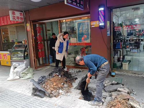 罗祖殿社区：下水道维修改造，区块治理解民忧