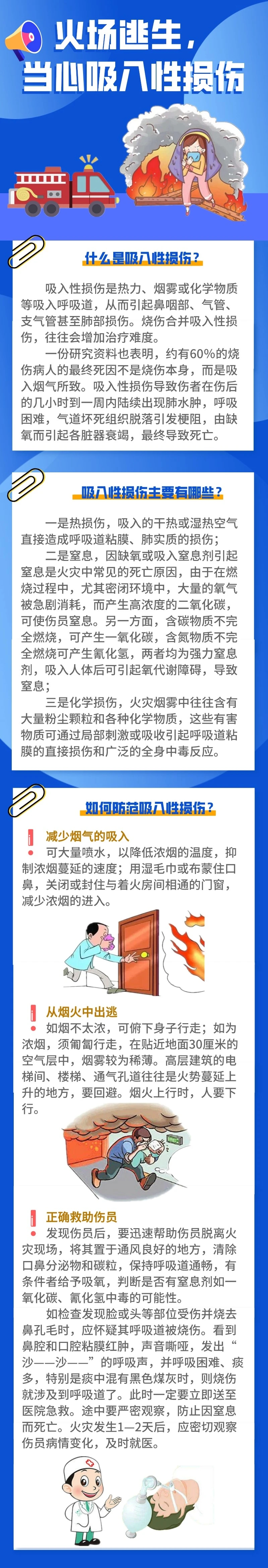 【微科普】火场逃生，当心吸入性损伤