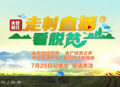央视大型融媒体行动《走村直播看脱贫》走进湖南
