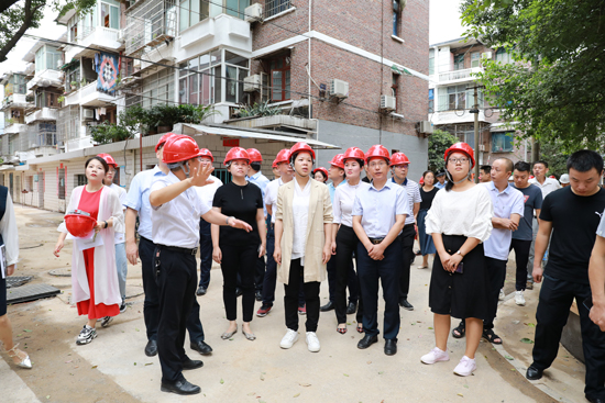 張迎春調研湘潭市老舊小區(qū)改造試點片區(qū)工作推進情況