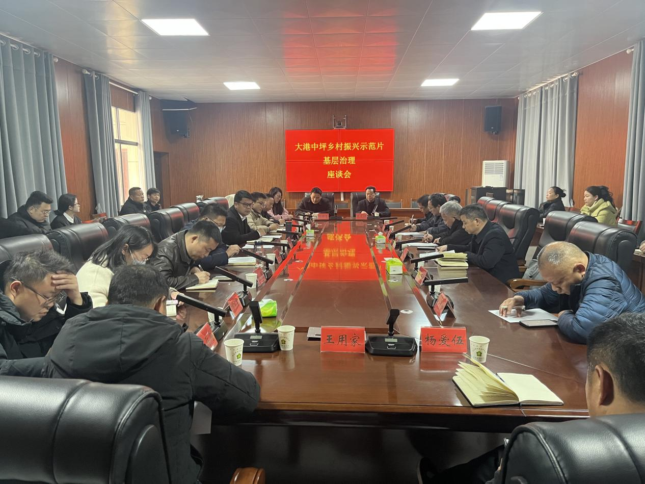 谢家铺镇：召开大港中坪乡村振兴示范片基层治理现场会