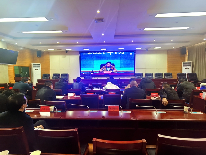 龙山集中收看全州民政和残联工作电视电话会