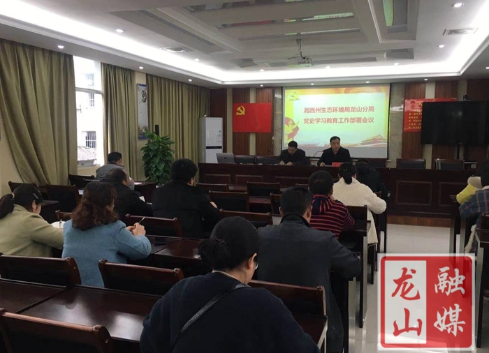 州生态环境局龙山分局开展党史学习教育