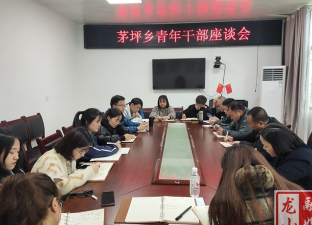茅坪乡召开青年干部座谈会