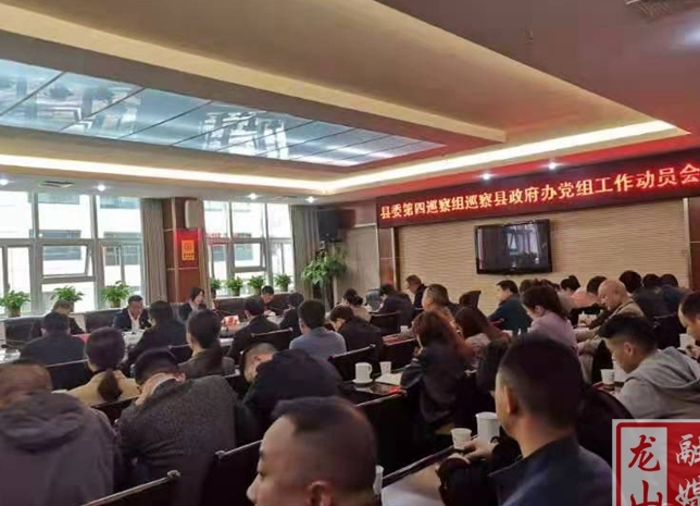 龙山县委第四巡察组进驻县政府办开展巡察工作