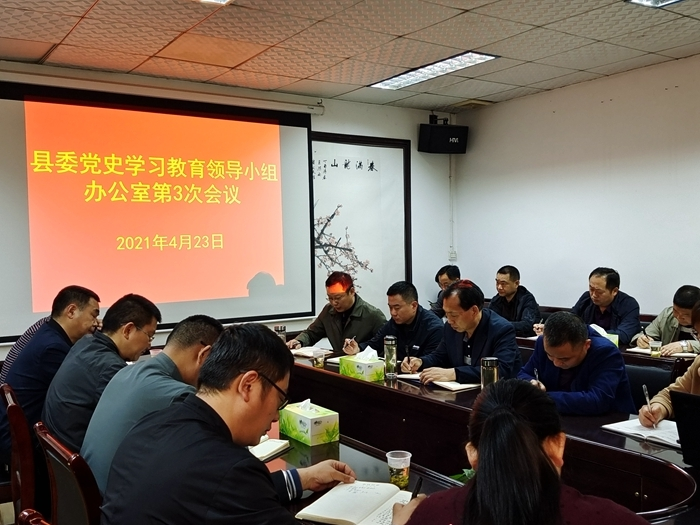 龙山县委党史学习教育领导小组办公室召开第3次会议