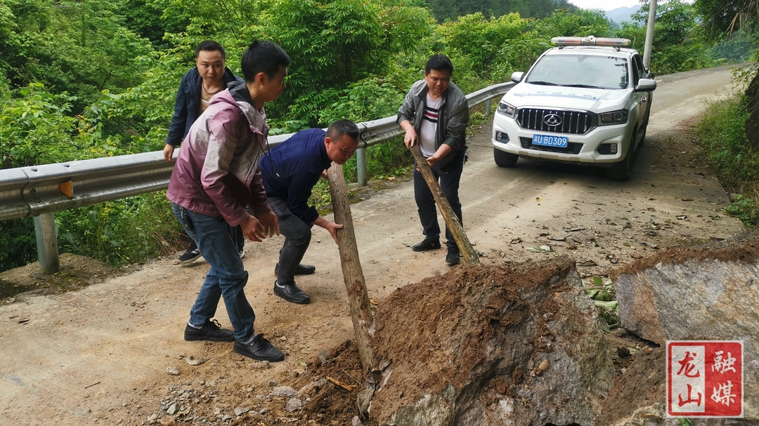 水田坝镇组织道路大清理行动（图）