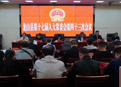 龙山召开第十七届人大常委会第四十三次会议