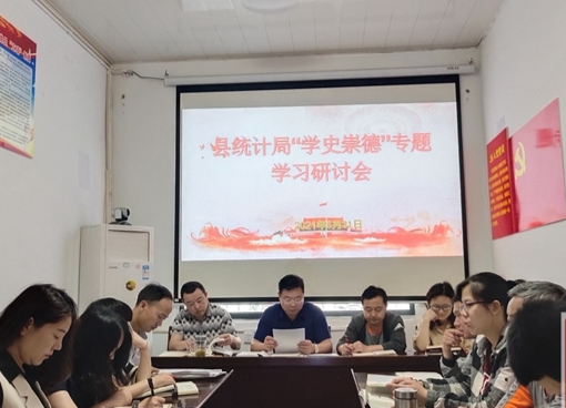【学党史 明初心】县统计局开展“学史崇德”专题学习研讨会