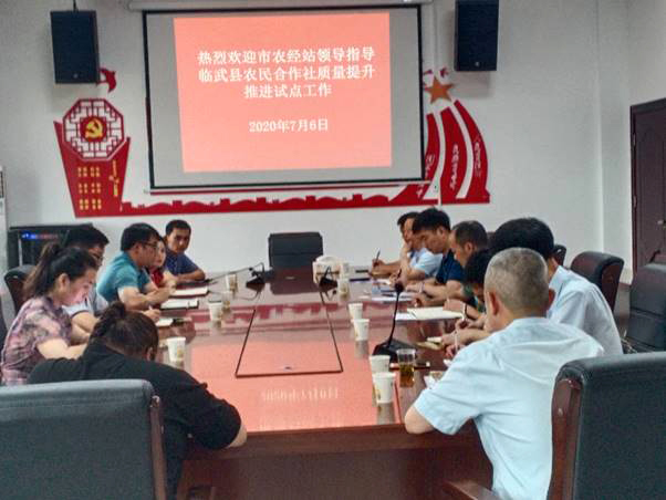 市农经站领导到我县指导全国合作社质量提升整县推进试点工作