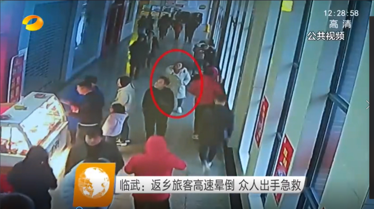 【湖南卫视】临武：返乡旅客高速晕倒