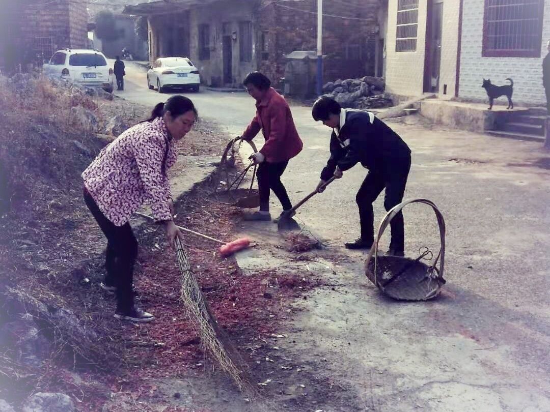 万水乡：卫生大扫除，洁净迎新年